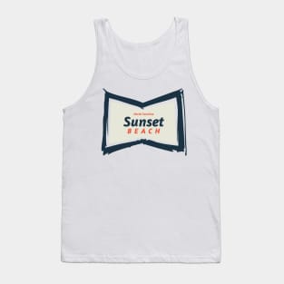 Sunset Beach, NC Summertime Vacationing Bowtie Sign Tank Top